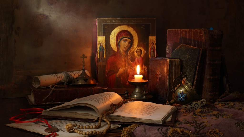 Картина вечерняя молитва